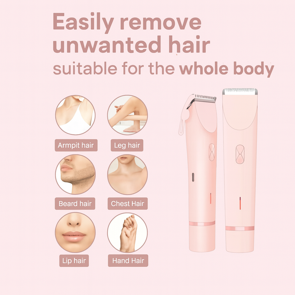 GlowTrim – 2-in-1 Bikini & Body Trimmer