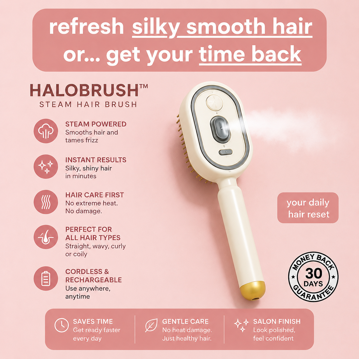 Halo Brush - Steam Styling Brush