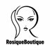 RosiqueBoutique Full Logo Black Transparent